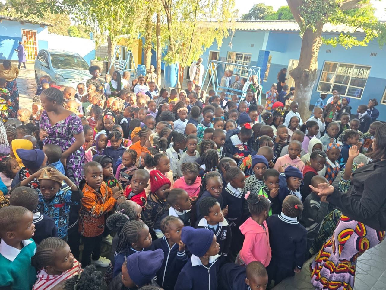 Tukiya pupils at assembly